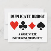 Invitation Pont en double un rassemblement intelligent (Devant)