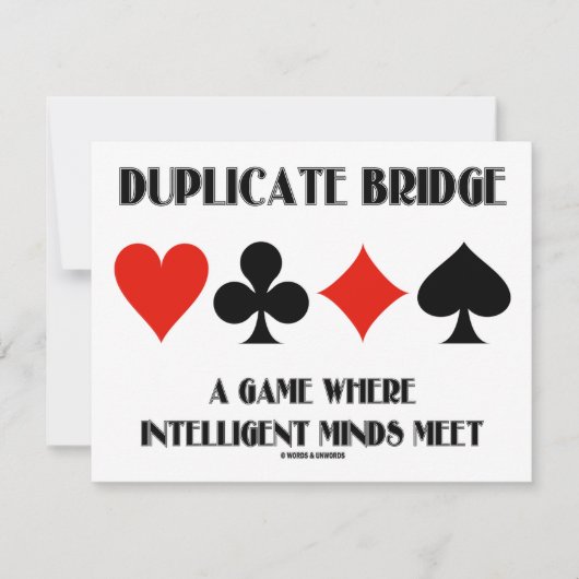 Invitation Pont en double un rassemblement intelligent (Devant)
