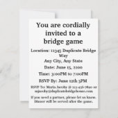 Invitation Pont en double un rassemblement intelligent (Dos)