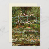 Invitation Pont français de Monet Giverney (Devant / Derrière)