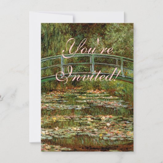 Invitation Pont français de Monet Giverney (Devant)