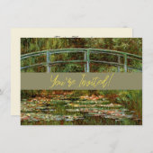 Invitation Pont français de Monet Giverney (Devant / Derrière)