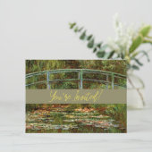 Invitation Pont français de Monet Giverney (Debout devant)