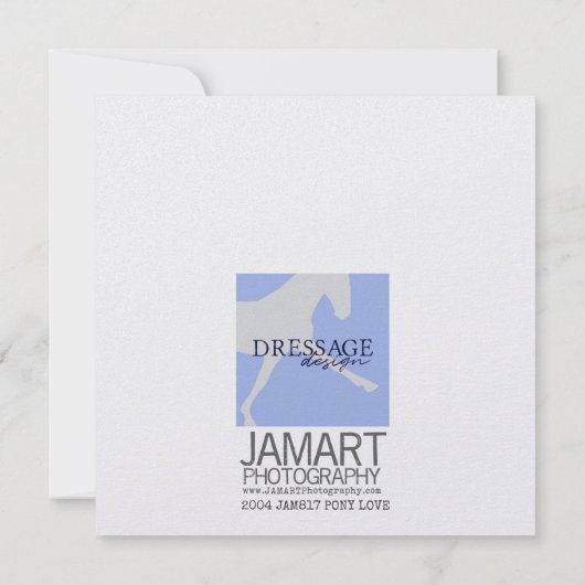 Invitation PONY LOVE 5.25 x 5.25 card (Dos)