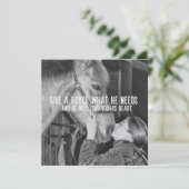 Invitation PONY LOVE 5.25 x 5.25 card (Debout devant)