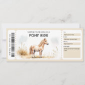 Invitation Pony Ride Gift Certificate (Devant)