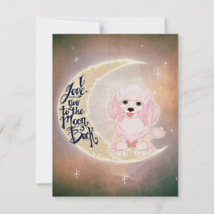 Invitation Poodle mignon Grand cadeau pour Summer Solstice