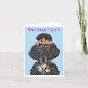 Invitation Poodle Princesse de la Fête