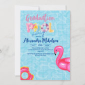 Invitation Pool Grad Party Lycée de l'école secondaire (Devant)
