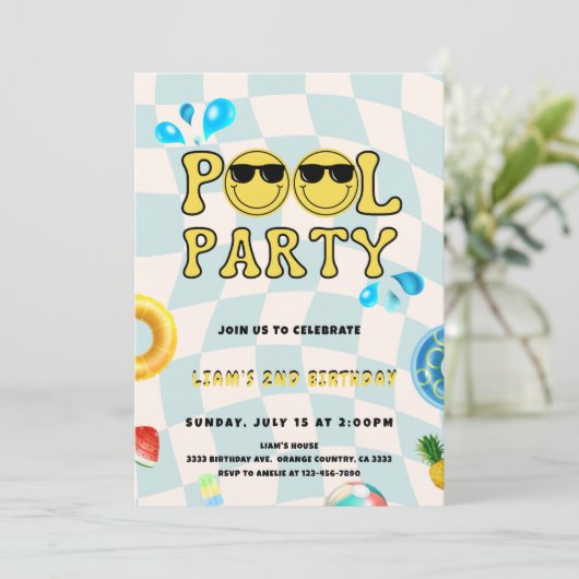INVITATION POOL PARTY (Debout devant)