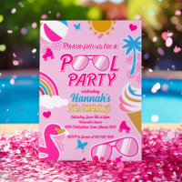 Pool Party 5e anniversaire fille mode poupée été