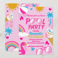 Pool Party 7e anniversaire fille Malibu poupée été