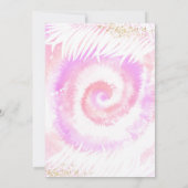 Invitation Pool Party Anniversaire Pink Tie Tee Pool Party (Dos)