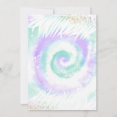 Invitation Pool Party Anniversaire Purple Tie Tee Pool Party (Dos)