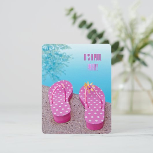 Invitation Pool Party Bash (Debout devant)