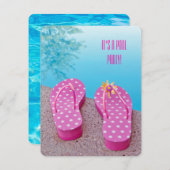 Invitation Pool Party Bash (Devant / Derrière)