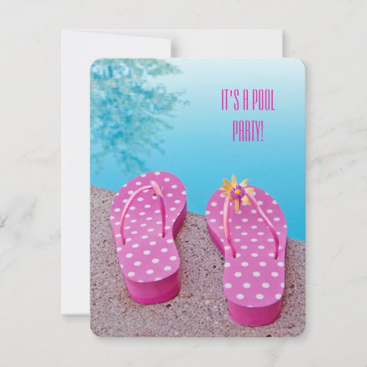 Invitation Pool Party Bash (Devant)