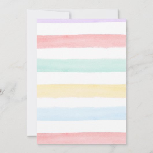 Invitation Pool Party Bash Unicorn Mermaid Flamant rose (Dos)