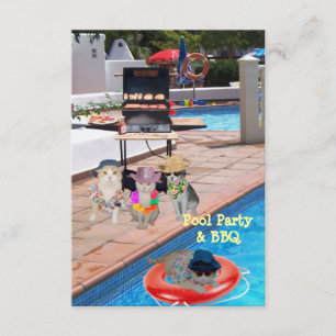 Invitation Pool Party & BBQ