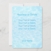 Invitation Pool Party Beach Party Summer Party cool moderne (Dos)