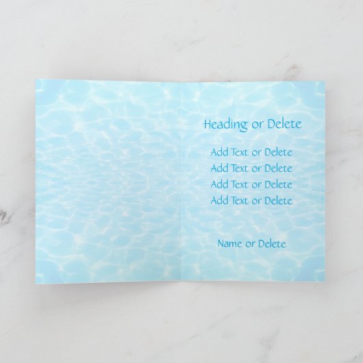 Invitation Pool Party Beach Party Summer Party élégant modern (Intérieur)