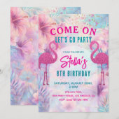 Invitation Pool Party Birthday | Pool Party  (Devant / Derrière)