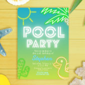 Invitation Pool Party Boy Anniversaire