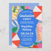 Invitation Pool Party Class of 2024 High School Graduation (Devant / Derrière)