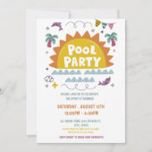 Invitation Pool Party, Dernière journée de l'école (Devant)