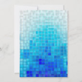 Invitation Pool Party, été, Cool au bord de la parties scinti (Dos)