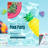 Invitation Pool Party Fête d'anniversaire pour enfants