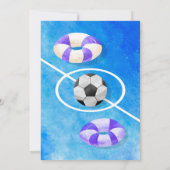 Invitation Pool Party Football Anniversaire (Dos)