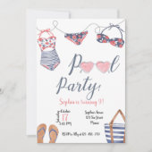 Invitation Pool Party Invitation, Pool Party Invitez (Devant)
