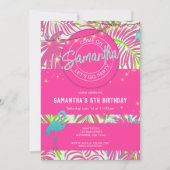 Invitation Pool Party Pink Beach (Devant)