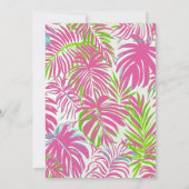 Invitation Pool Party Pink Beach (Dos)