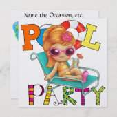 Invitation Pool Party - SRF (Devant / Derrière)