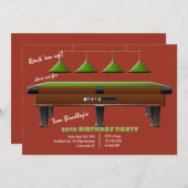 Invitation Pool table (Devant / Derrière)