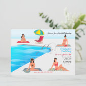 Invitation Poolside Social Distants (Debout devant)