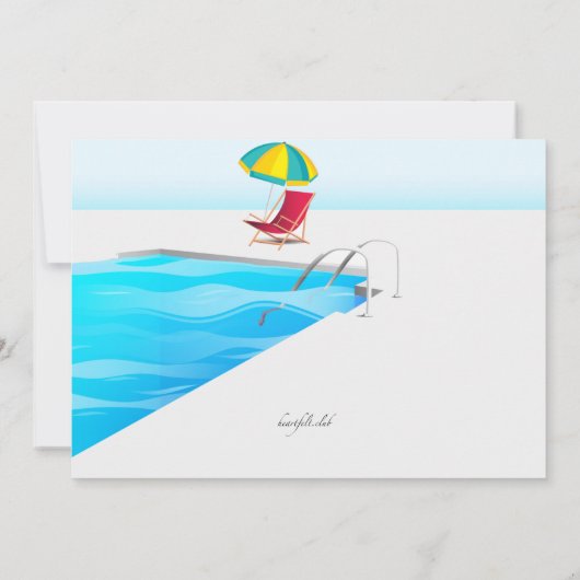 Invitation Poolside Social Distants (Dos)