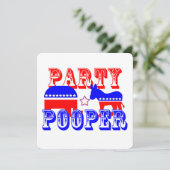 Invitation Pooper du parti électoral (Debout devant)