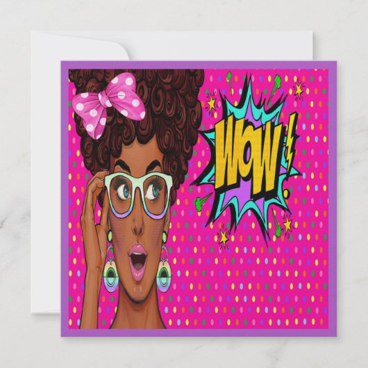 Invitation Pop Art (Devant)