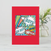 Invitation Pop Art Baby Boy (Debout devant)