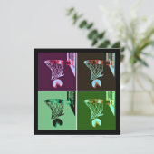 Invitation Pop Art Basketball (Debout devant)