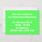 Invitation Pop art bulle envelopper ménage (Dos)
