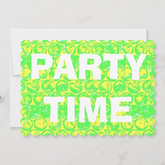 Invitation Pop art bulle envelopper ménage (Devant)