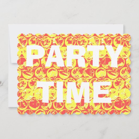 Invitation Pop art bulle envelopper ménage (Devant)