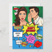 Invitation Pop Art Comic (Devant)