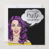 Invitation Pop Art PARTY (Devant)