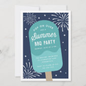 Invitation Pop de crème glacée Summer BBQ Party (Devant)