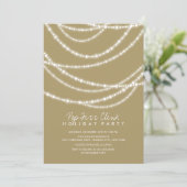 Invitation Pop Fizz Clink Sparkles Chic Holiday Party Invitat (Debout devant)